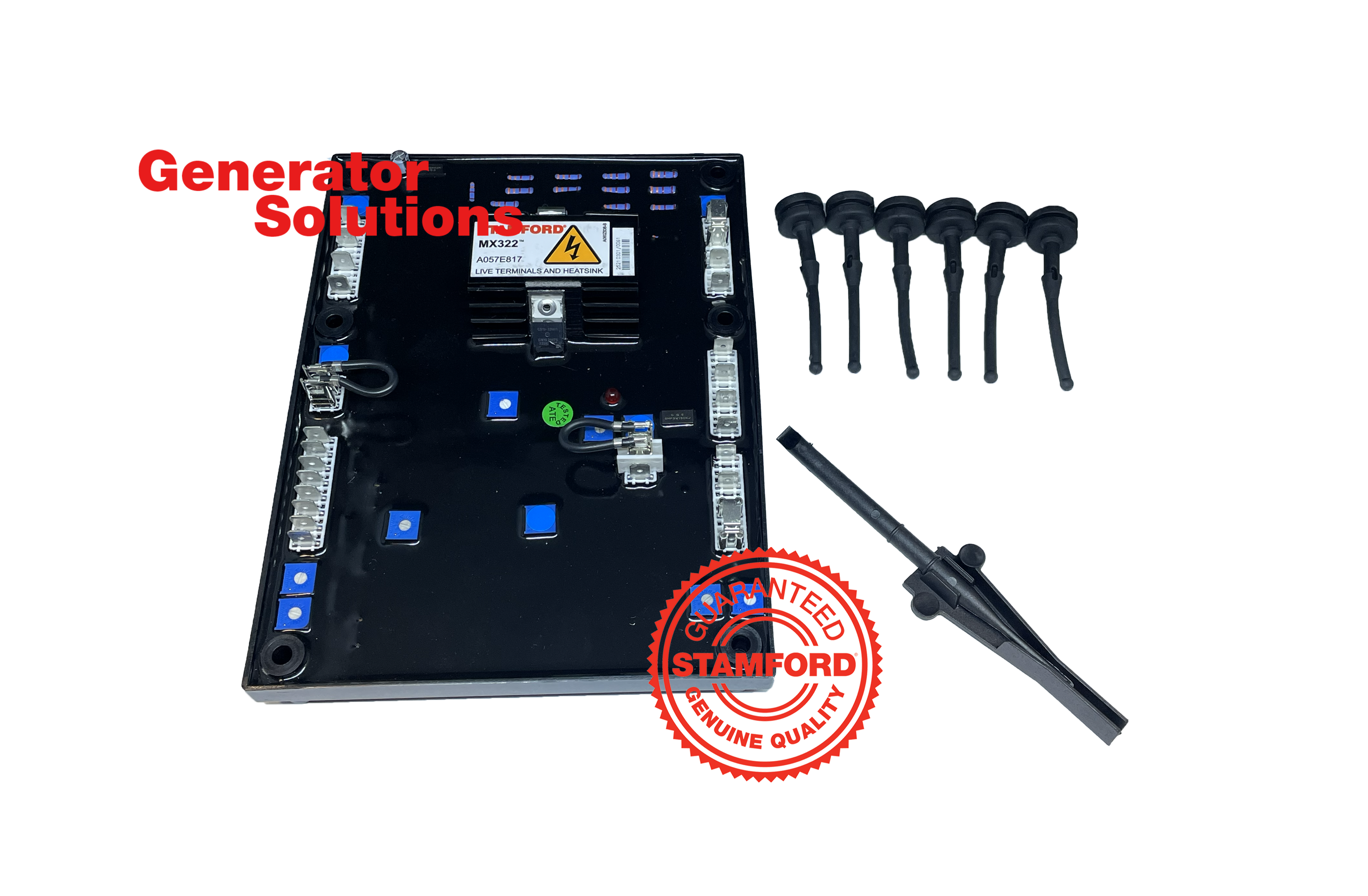 STAMFORD MX322 AVR | Genuine Voltage regulator | Generator Solutions | replace MX321 COO: TR, HS 9032890090