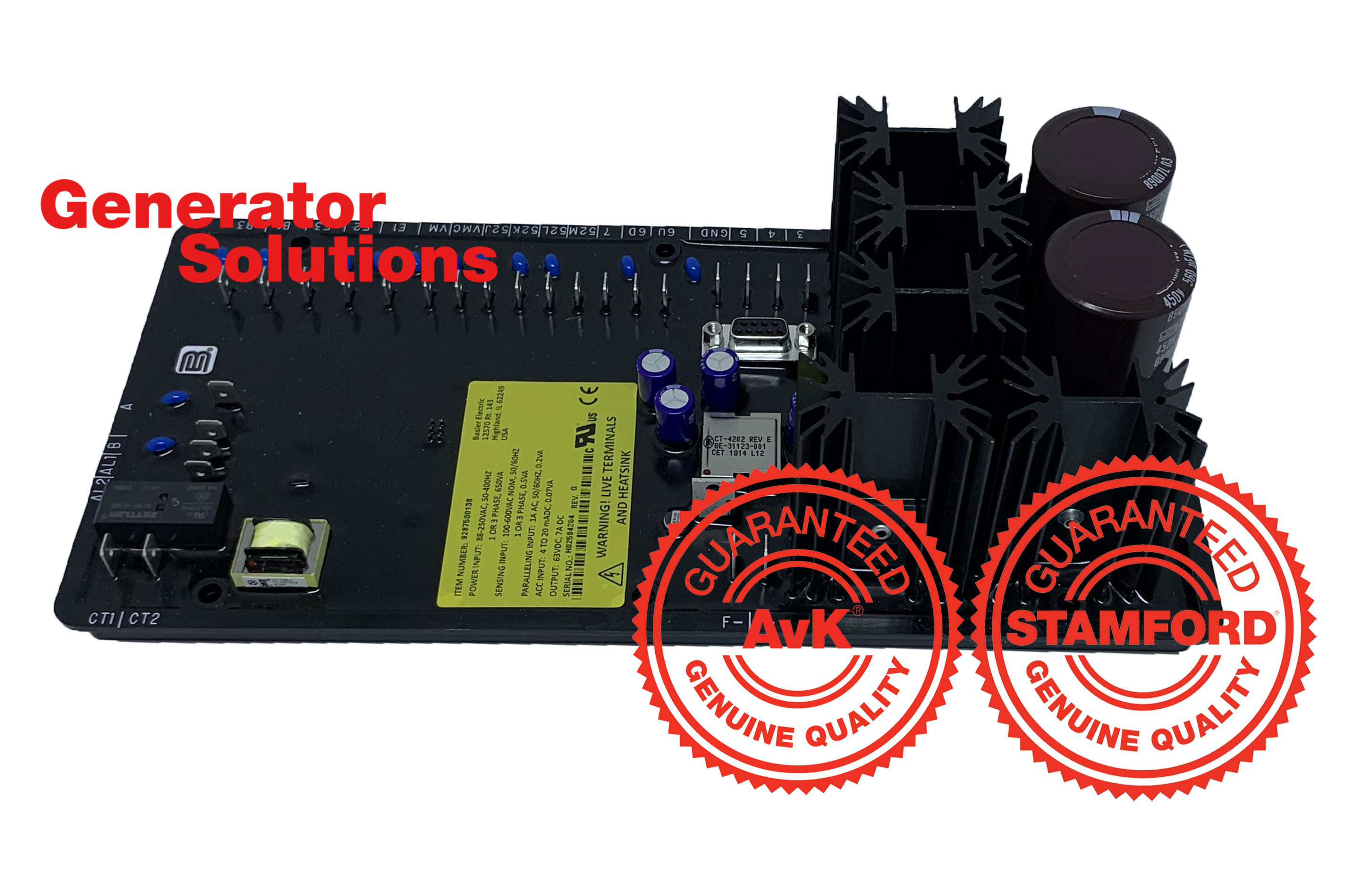 STAMFORD AVR DM110 CGT V1 LEDS BTM  c.origin. US, HS 8503009899